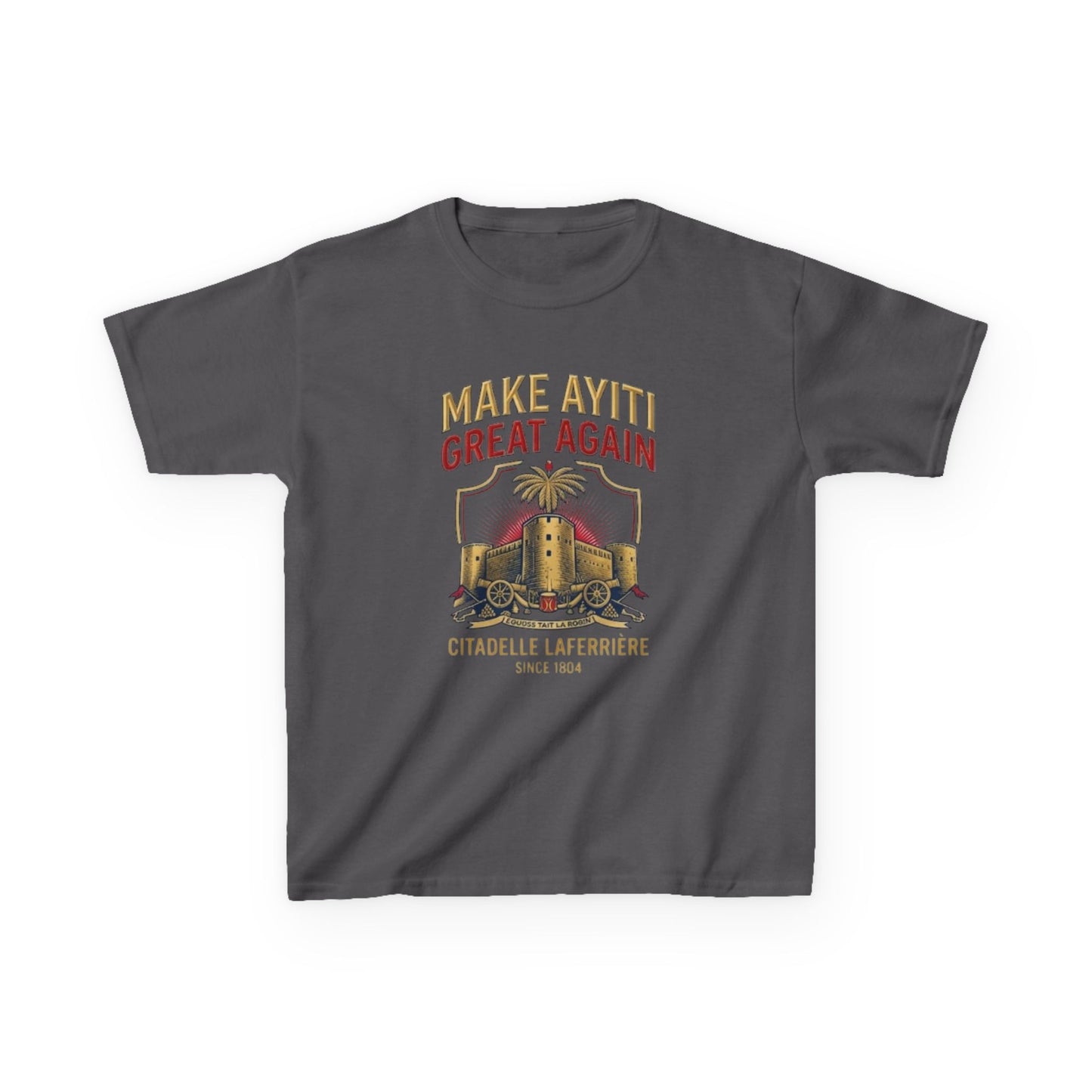 Make Ayiti Great Again kids T-Shirt | Citadelle Laferrière illustration