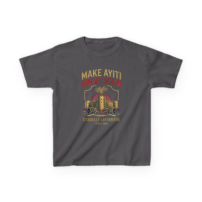 Make Ayiti Great Again kids T-Shirt | Citadelle Laferrière illustration