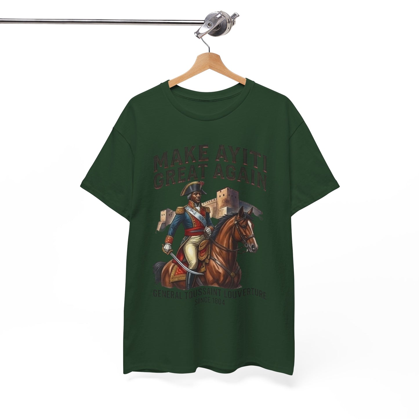 Make Ayiti Great Again T-Shirt | Toussaint Louverture Horse Illustration
