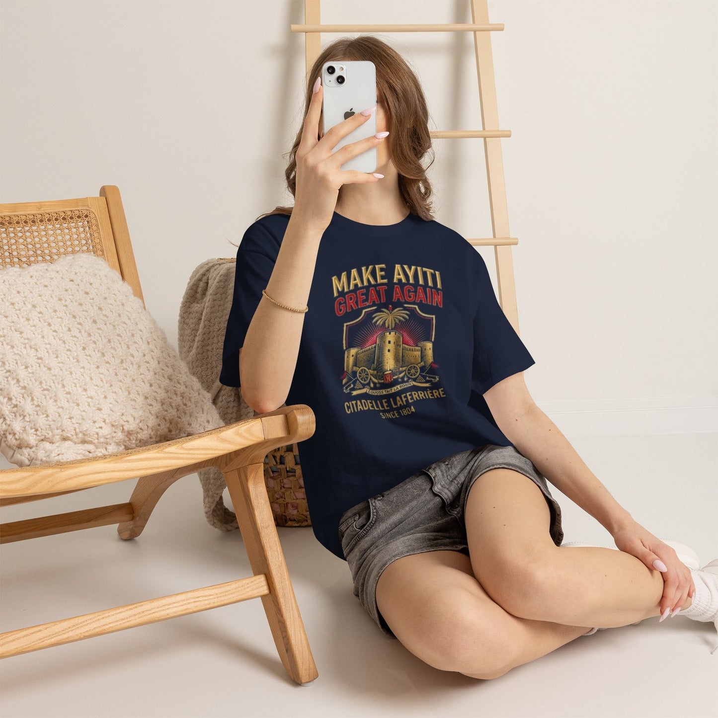Make Ayiti Great Again T-Shirt | Citadelle Laferrière Haiti design