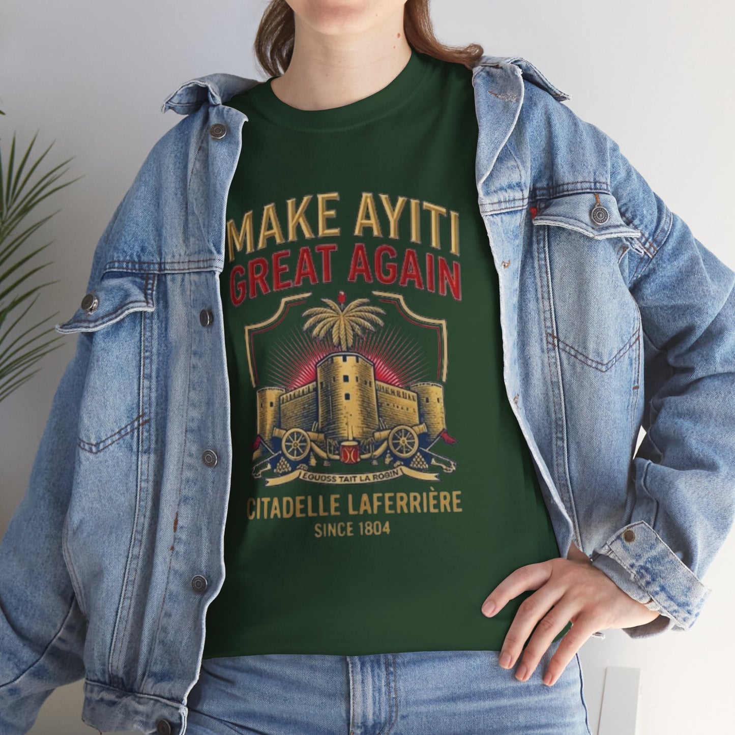 Make Ayiti Great Again T-Shirt | Citadelle Laferrière Haiti design