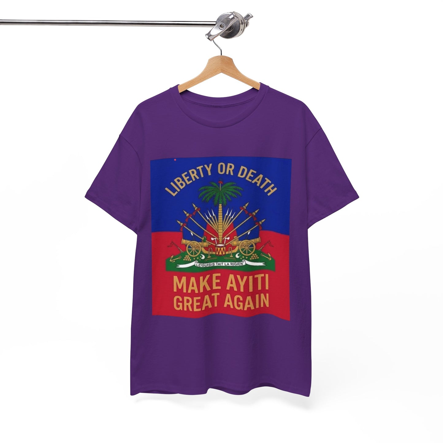 Make Ayiti Great Again T-Shirt | Haitian Flag Coat of Arms, Liberty or Death