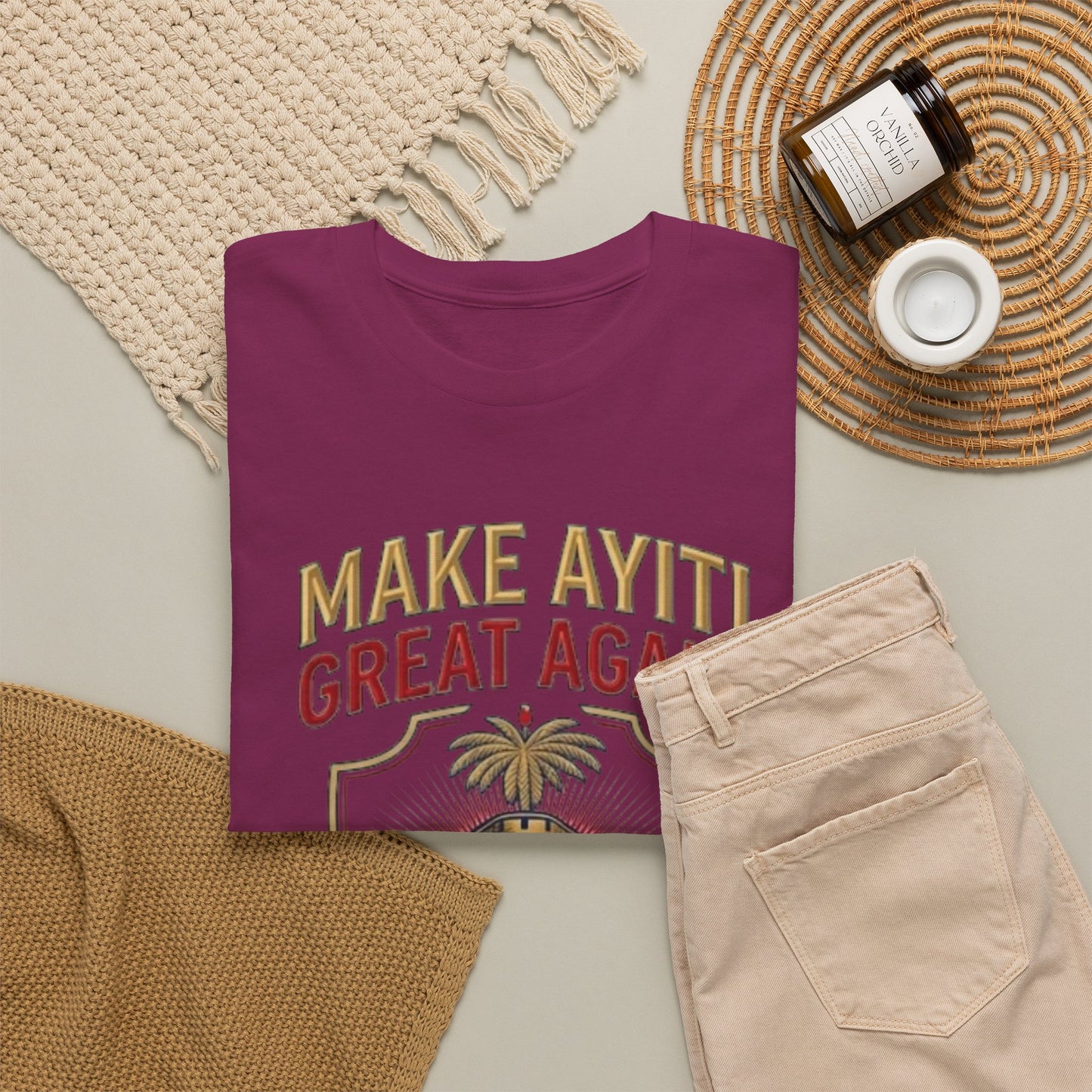 Make Ayiti Great Again T-Shirt | Citadelle Laferrière Haiti design