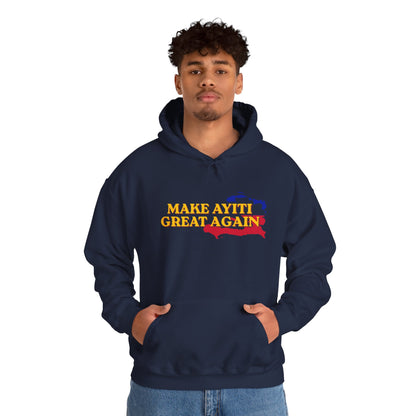 Hoodie - Make Ayiti Great Again / Neg Lakay Haitian Pride Pullover