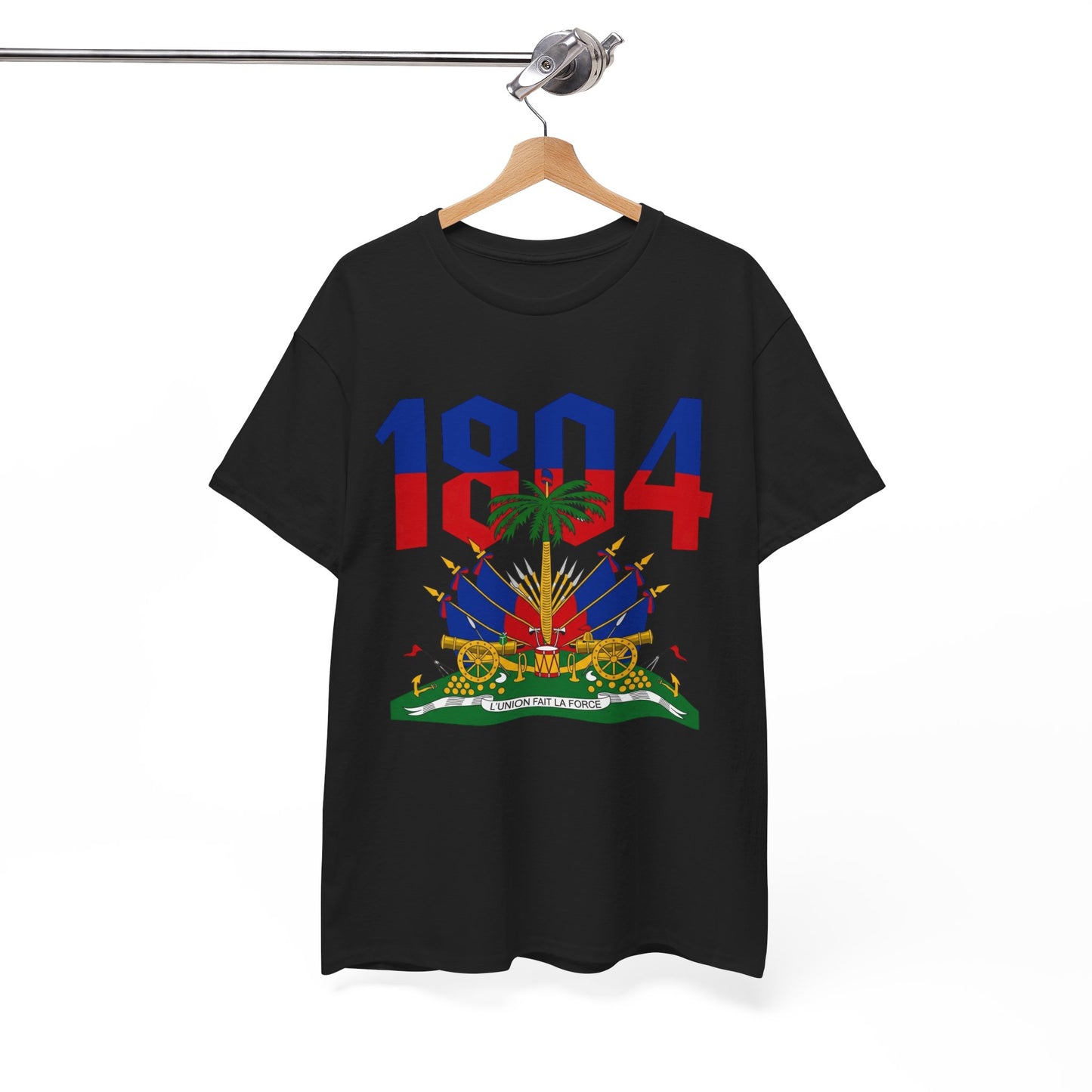 1804 Haitian Coat of Arms Tee | Neg Lakay Portrait Tee, Haitian Heritage Shirt