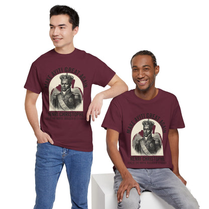 Henri Christophe portrait Make Ayiti Great Again T-Shirt | Haitian history tee