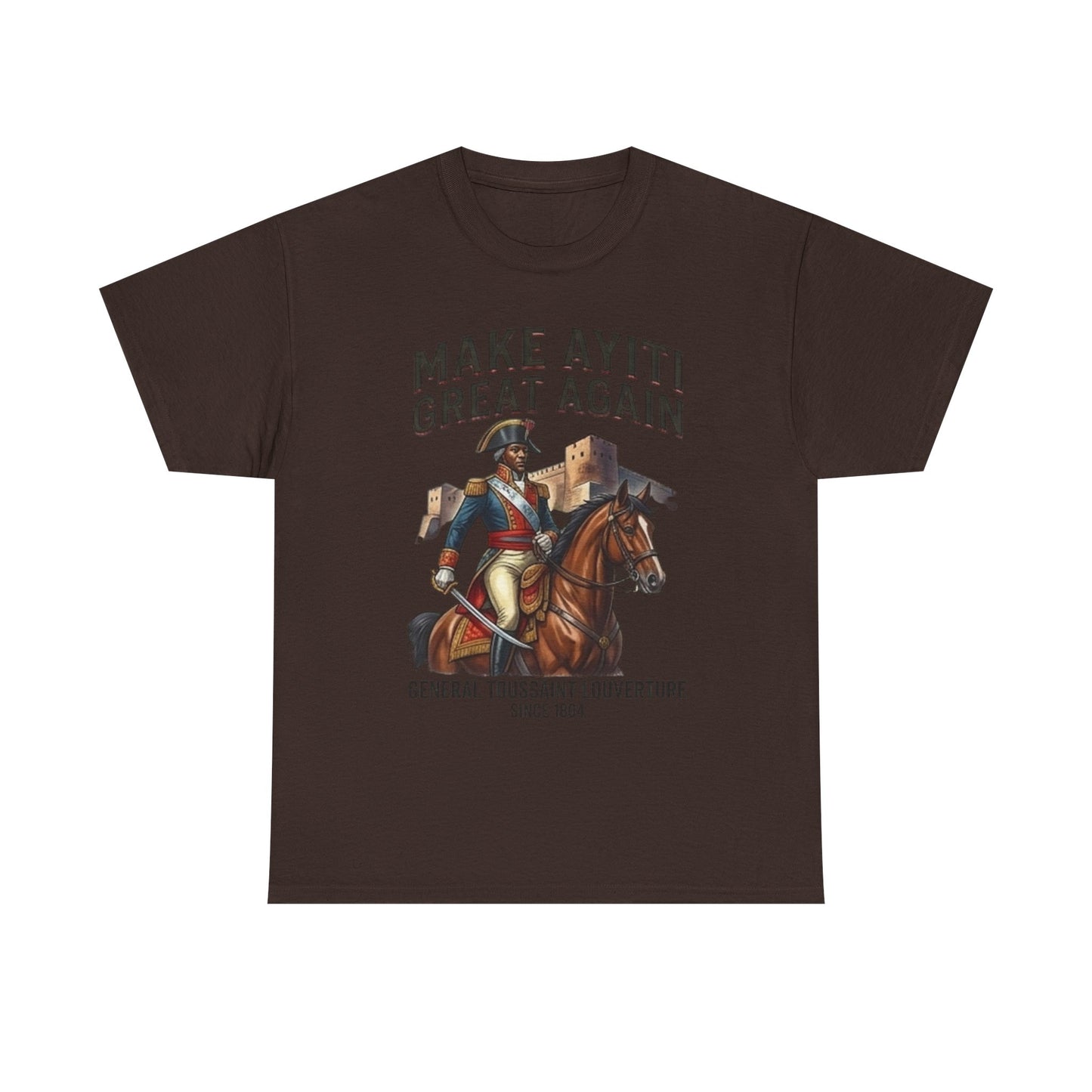 Make Ayiti Great Again T-Shirt | Toussaint Louverture Horse Illustration