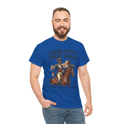 Make Ayiti Great Again T-Shirt | Toussaint Louverture Horse Illustration