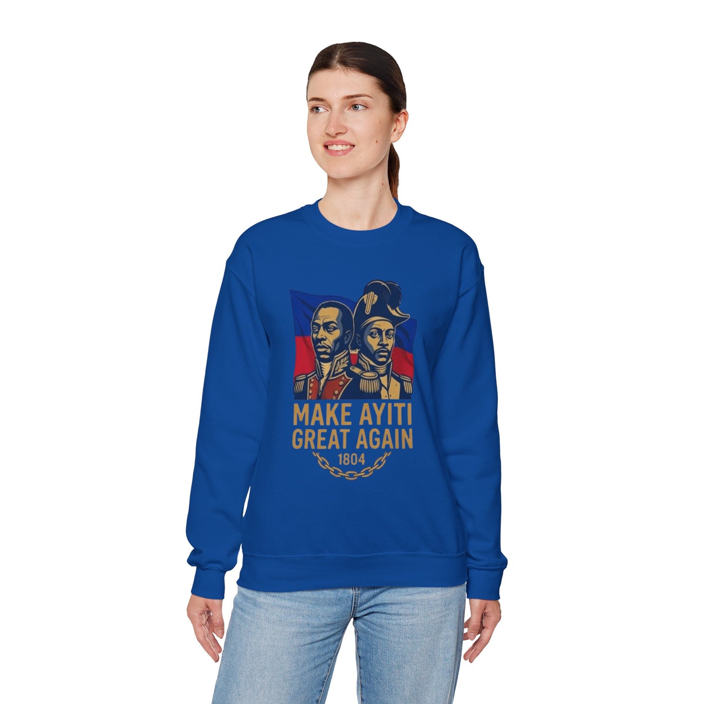 Make Ayiti Great Again sweatshirt | Haitian flag, 1804 independence design