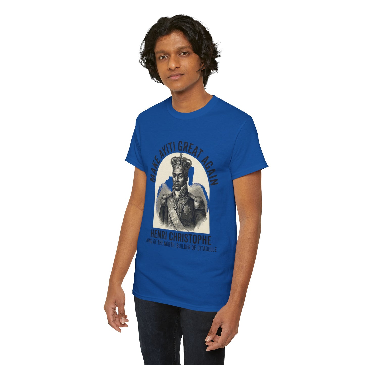 Henri Christophe portrait Make Ayiti Great Again T-Shirt | Haitian history tee