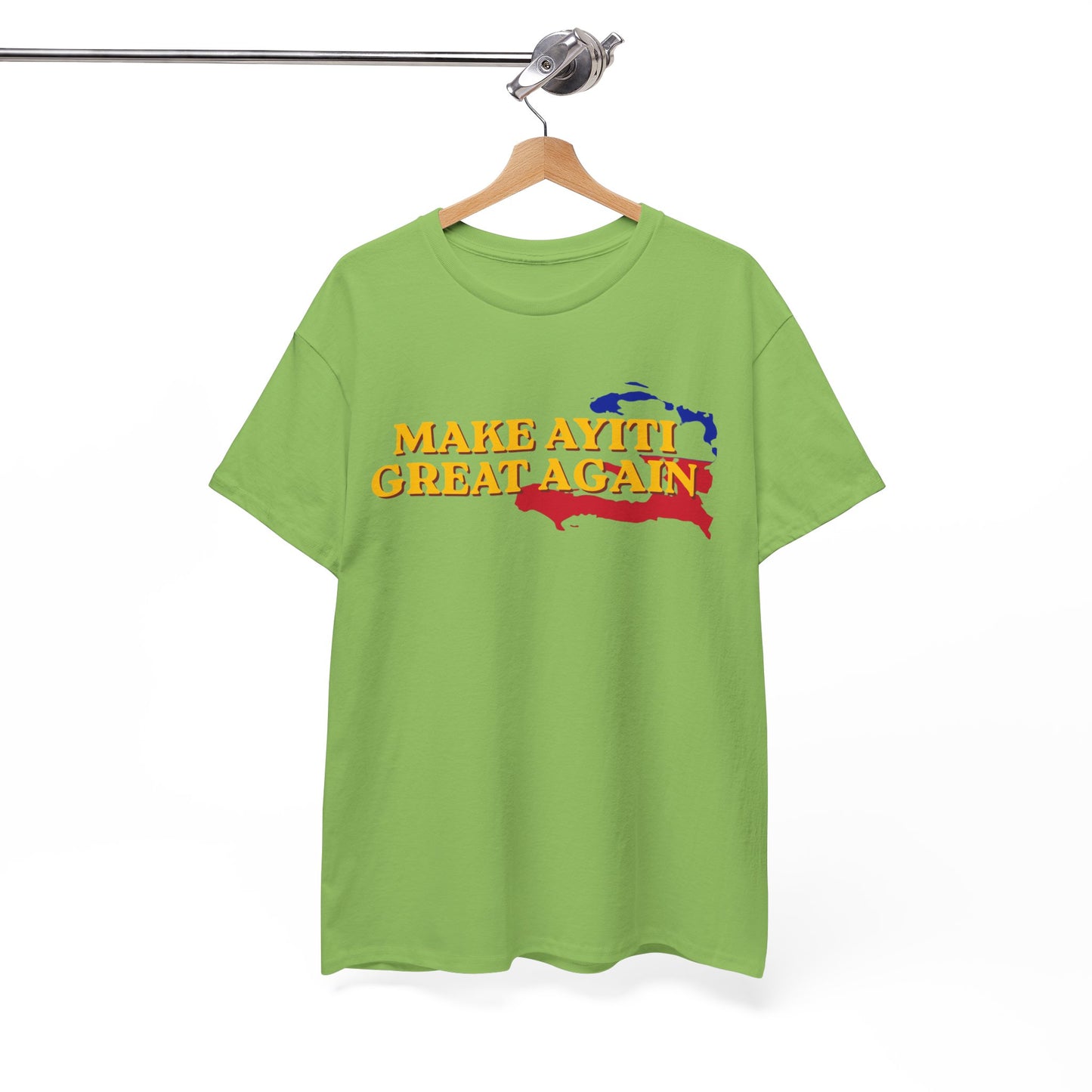 Make Ayiti Great Again T-Shirt | Haiti Flag Map Tee