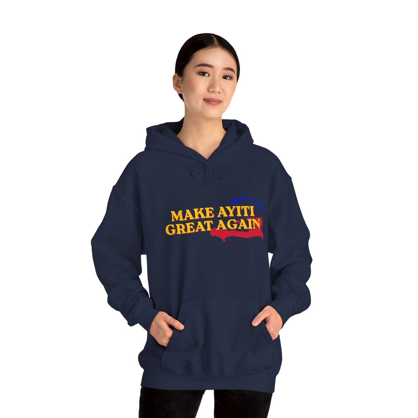 Hoodie - Make Ayiti Great Again / Neg Lakay Haitian Pride Pullover