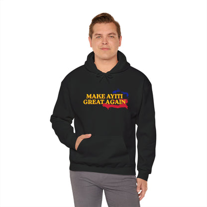 Hoodie - Make Ayiti Great Again / Neg Lakay Haitian Pride Pullover