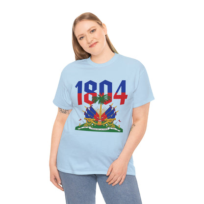 1804 Haitian Coat of Arms Tee | Neg Lakay Portrait Tee, Haitian Heritage Shirt