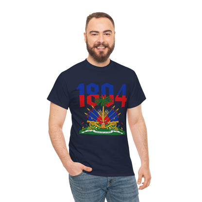 1804 Haitian Coat of Arms Tee | Neg Lakay Portrait Tee, Haitian Heritage Shirt