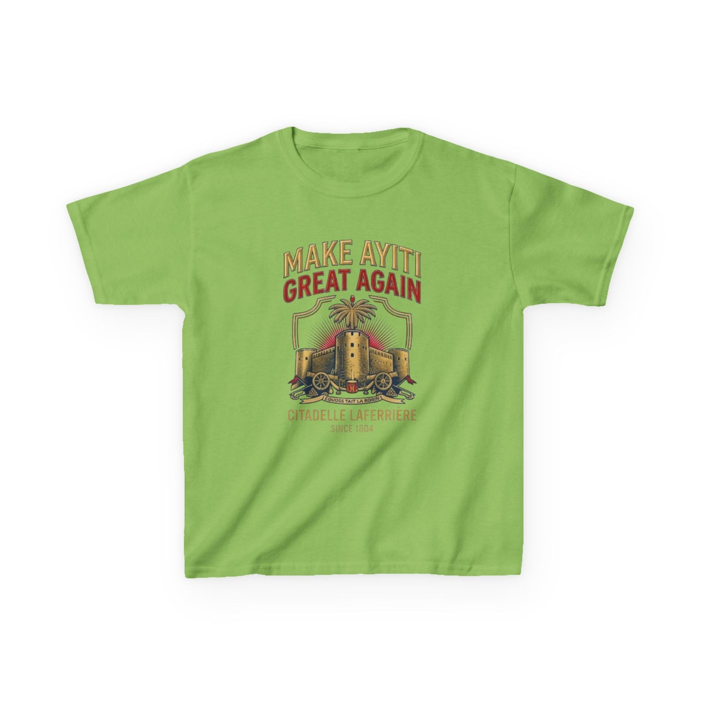 Make Ayiti Great Again kids T-Shirt | Citadelle Laferrière illustration
