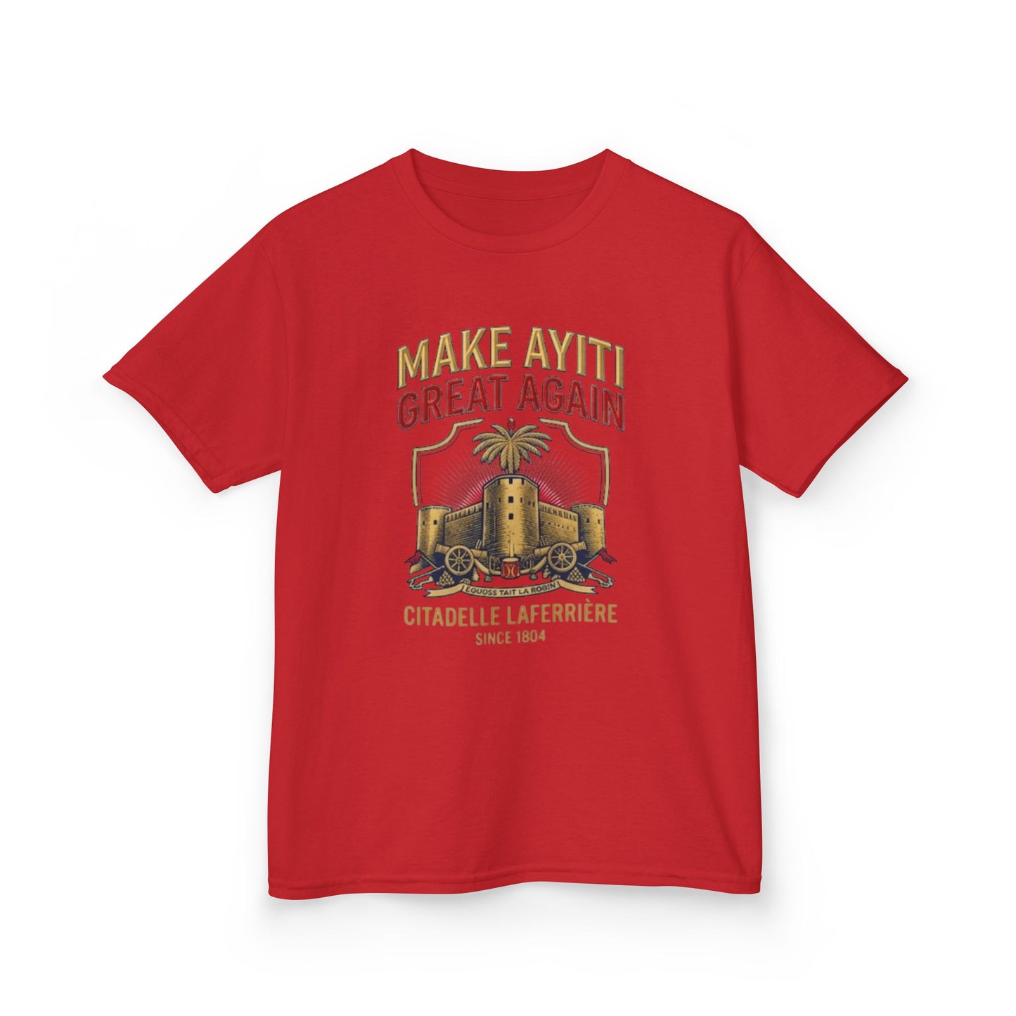 Make Ayiti Great Again kids T-Shirt | Citadelle Laferrière illustration