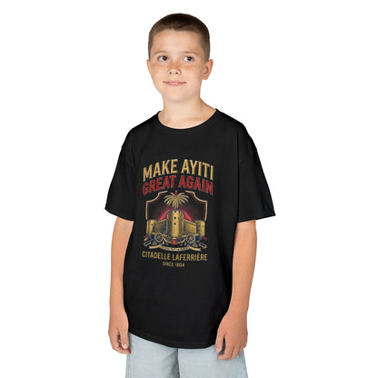 Make Ayiti Great Again kids T-Shirt | Citadelle Laferrière illustration