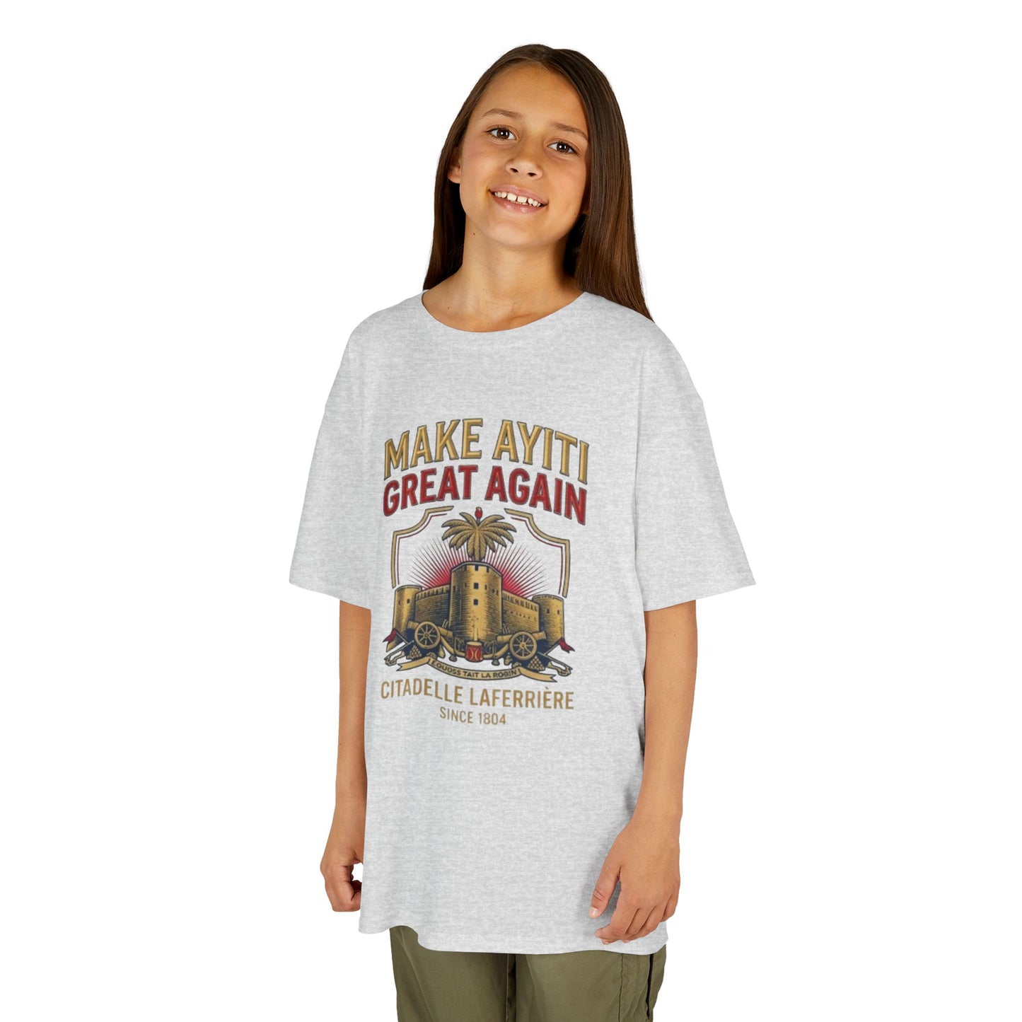 Make Ayiti Great Again kids T-Shirt | Citadelle Laferrière illustration