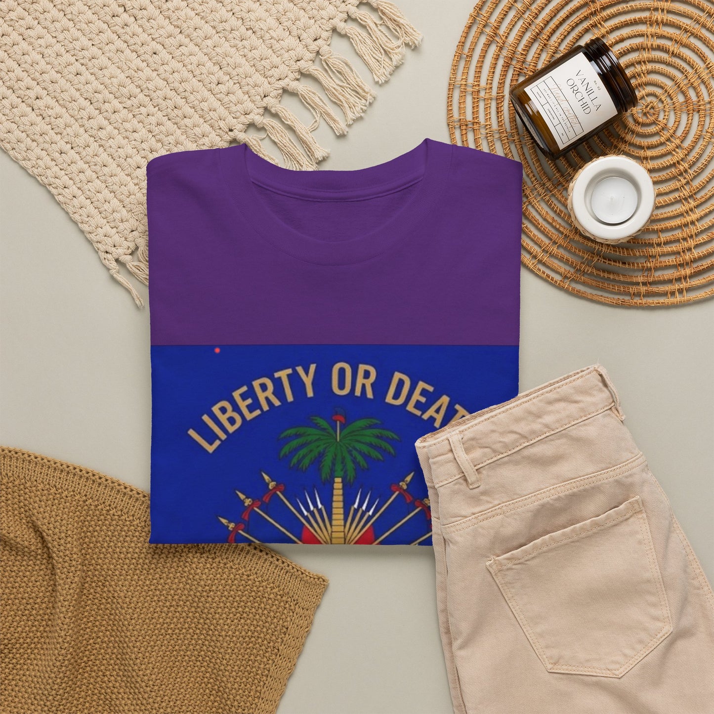 Make Ayiti Great Again T-Shirt | Haitian Flag Coat of Arms, Liberty or Death