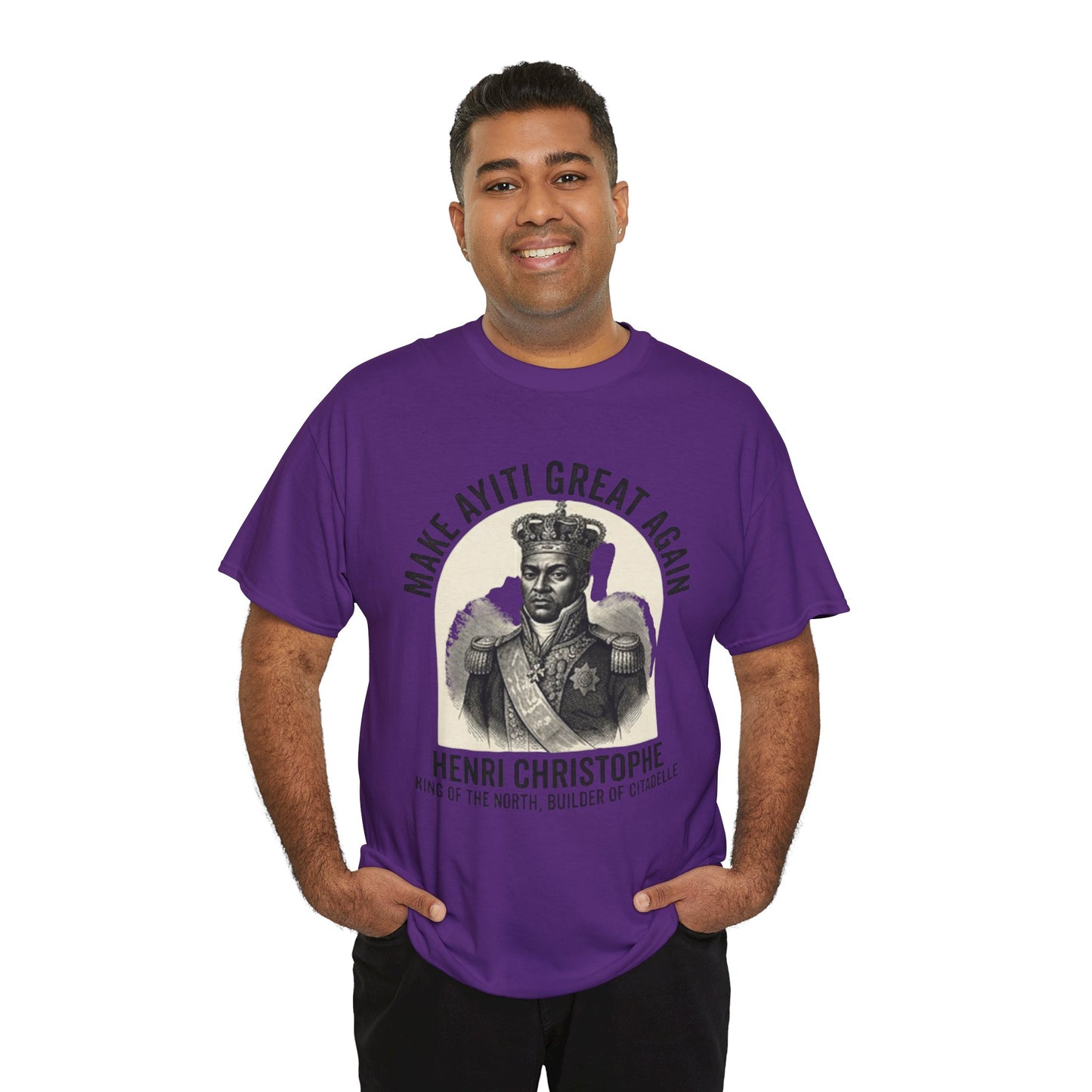 Henri Christophe portrait Make Ayiti Great Again T-Shirt | Haitian history tee