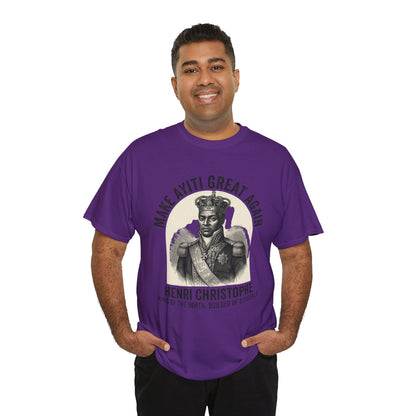 Henri Christophe portrait Make Ayiti Great Again T-Shirt | Haitian history tee