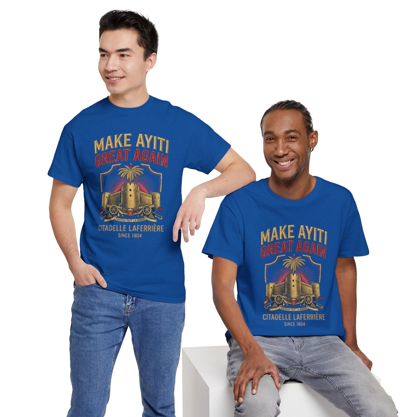 Make Ayiti Great Again T-Shirt | Citadelle Laferrière Haiti design