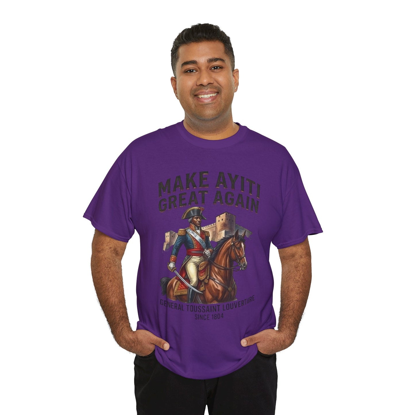 Make Ayiti Great Again T-Shirt | Toussaint Louverture Horse Illustration