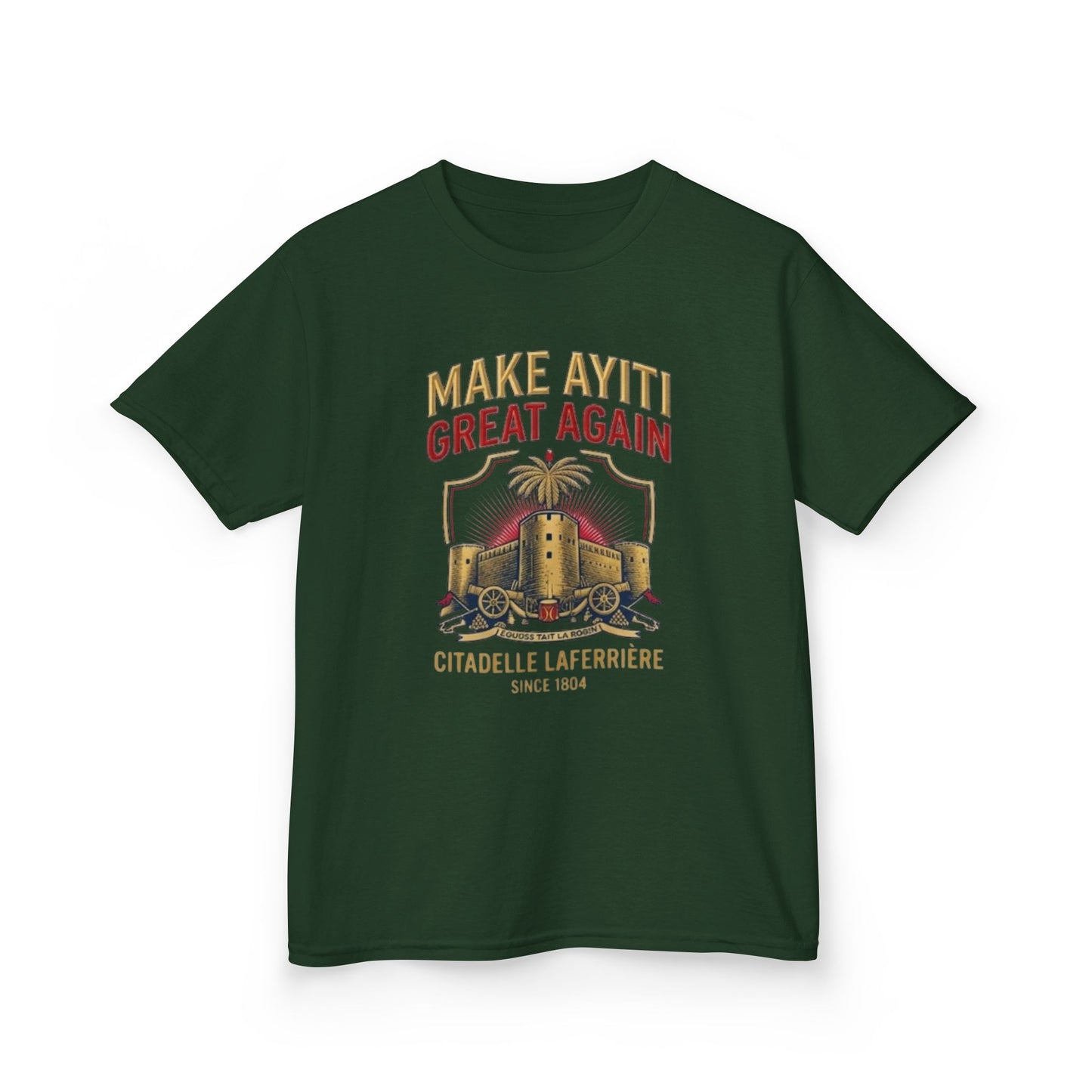 Make Ayiti Great Again kids T-Shirt | Citadelle Laferrière illustration