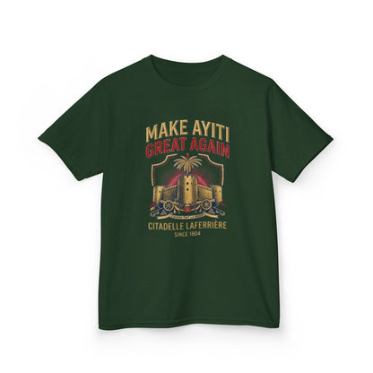 Make Ayiti Great Again kids T-Shirt | Citadelle Laferrière illustration