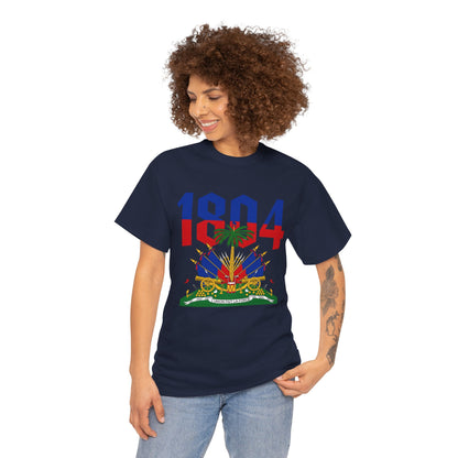 1804 Haitian Coat of Arms Tee | Neg Lakay Portrait Tee, Haitian Heritage Shirt