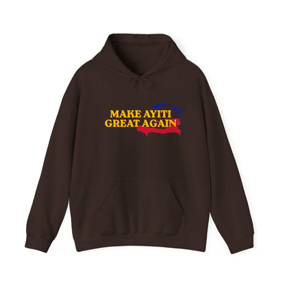 Hoodie - Make Ayiti Great Again / Neg Lakay Haitian Pride Pullover