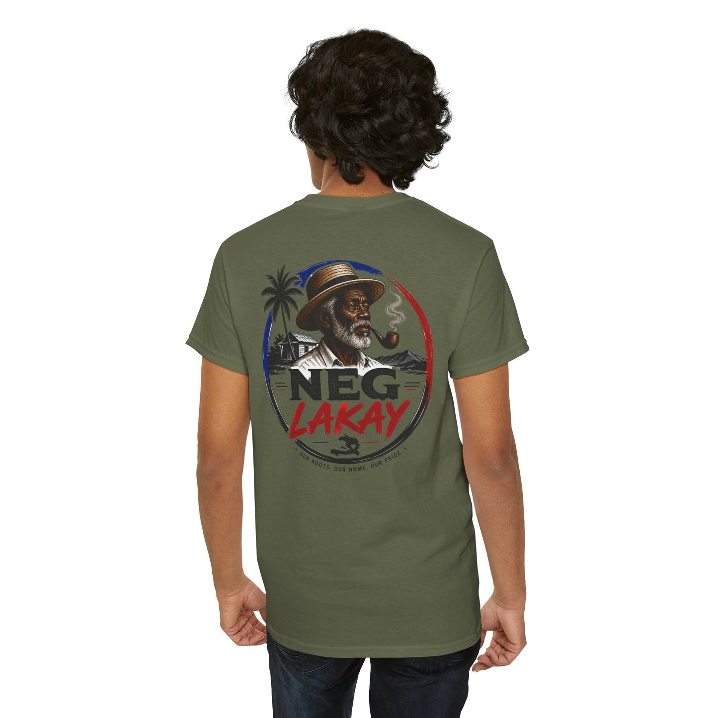 1804 Haitian Coat of Arms Tee | Neg Lakay Portrait Tee, Haitian Heritage Shirt