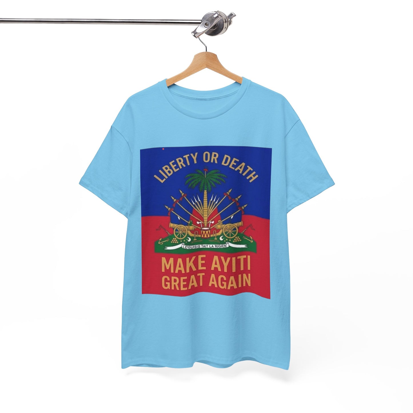 Make Ayiti Great Again T-Shirt | Haitian Flag Coat of Arms, Liberty or Death
