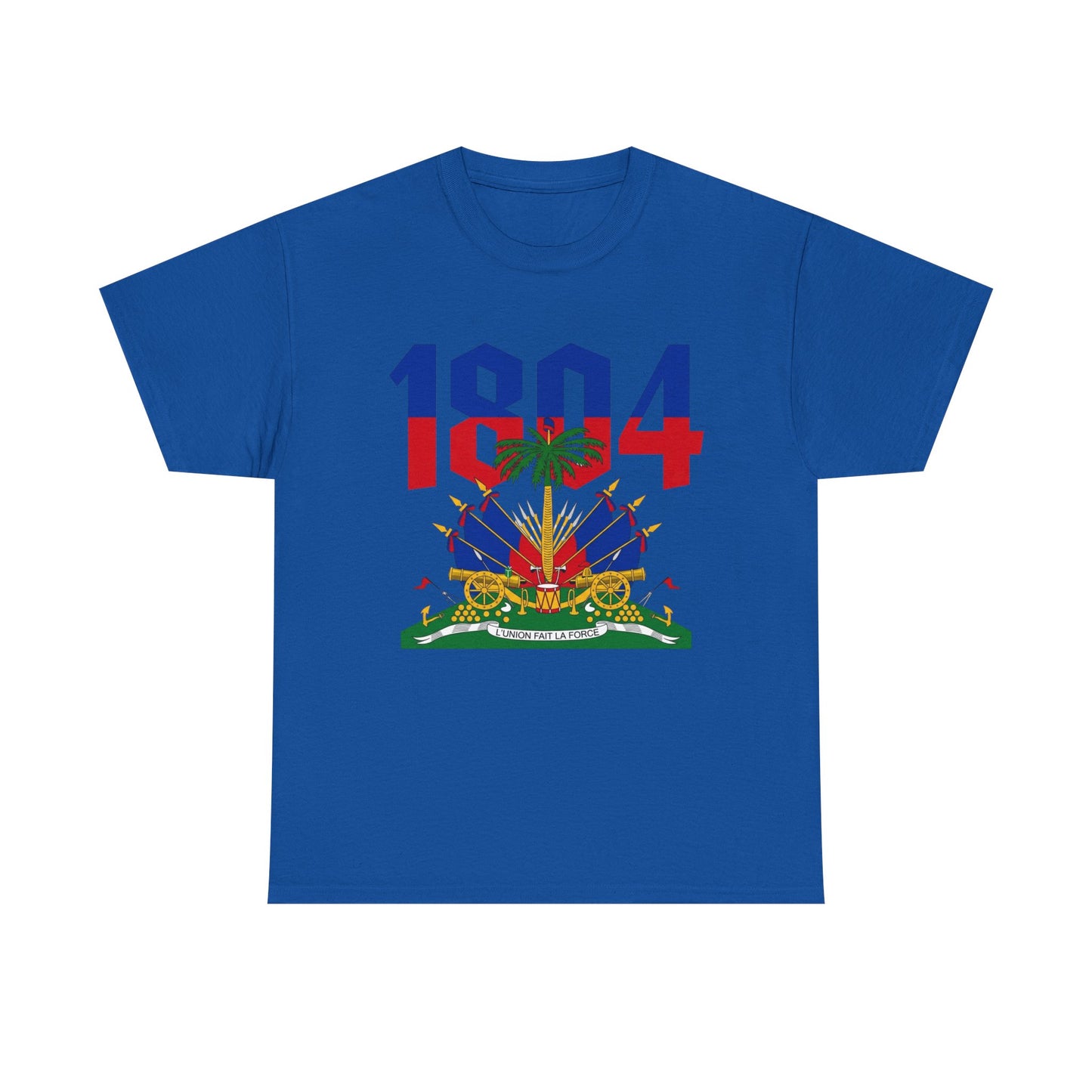 1804 Haitian Coat of Arms Tee | Neg Lakay Portrait Tee, Haitian Heritage Shirt