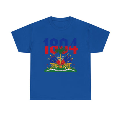 1804 Haitian Coat of Arms Tee | Neg Lakay Portrait Tee, Haitian Heritage Shirt