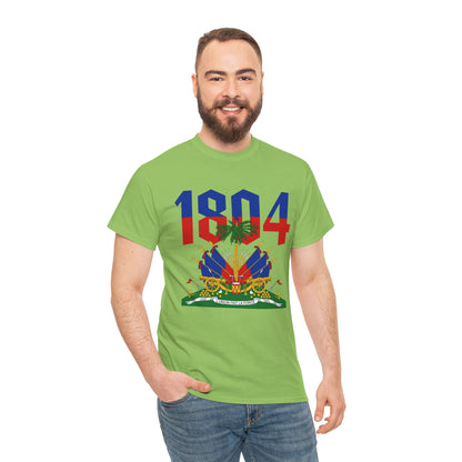 1804 Haitian Coat of Arms Tee | Neg Lakay Portrait Tee, Haitian Heritage Shirt