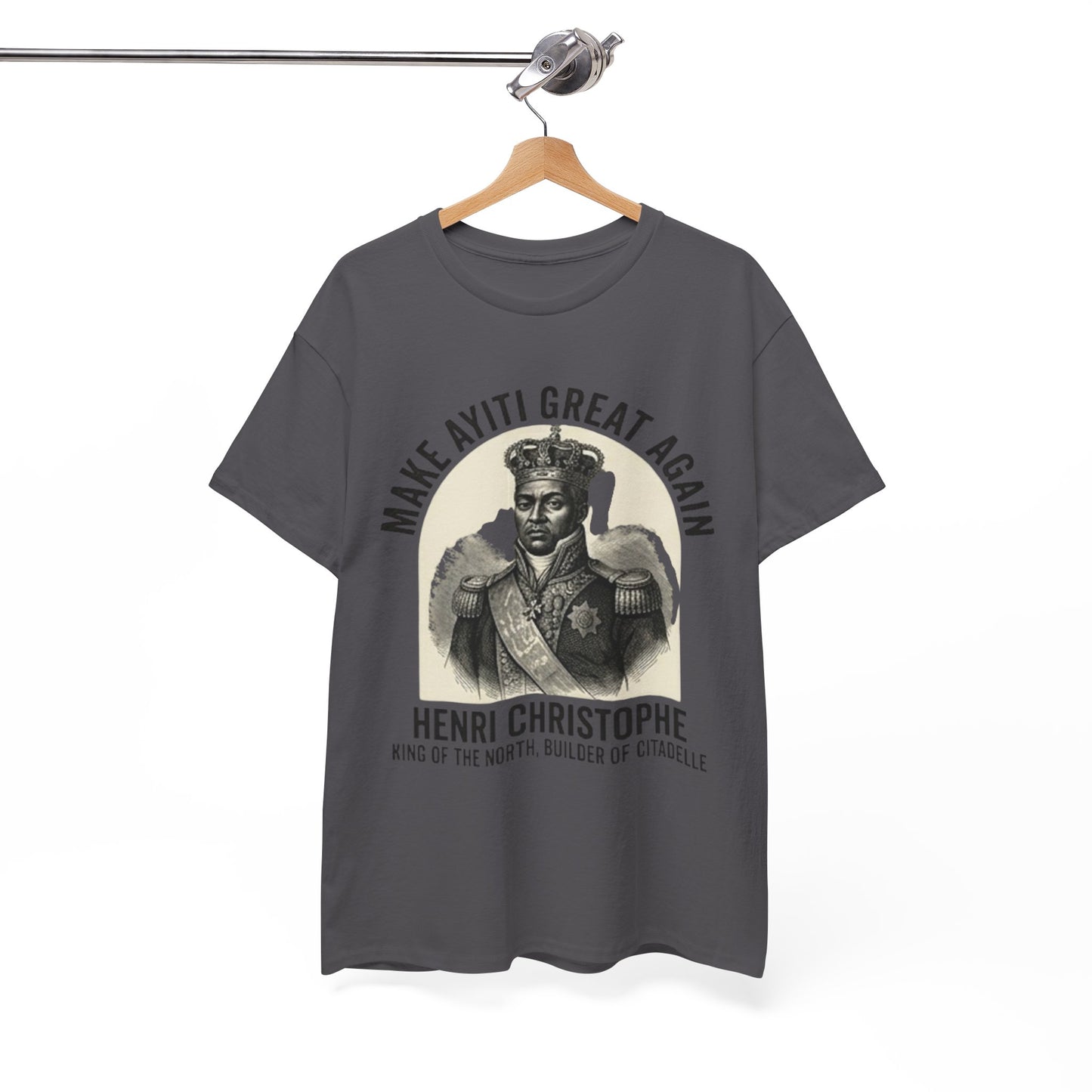 Henri Christophe portrait Make Ayiti Great Again T-Shirt | Haitian history tee