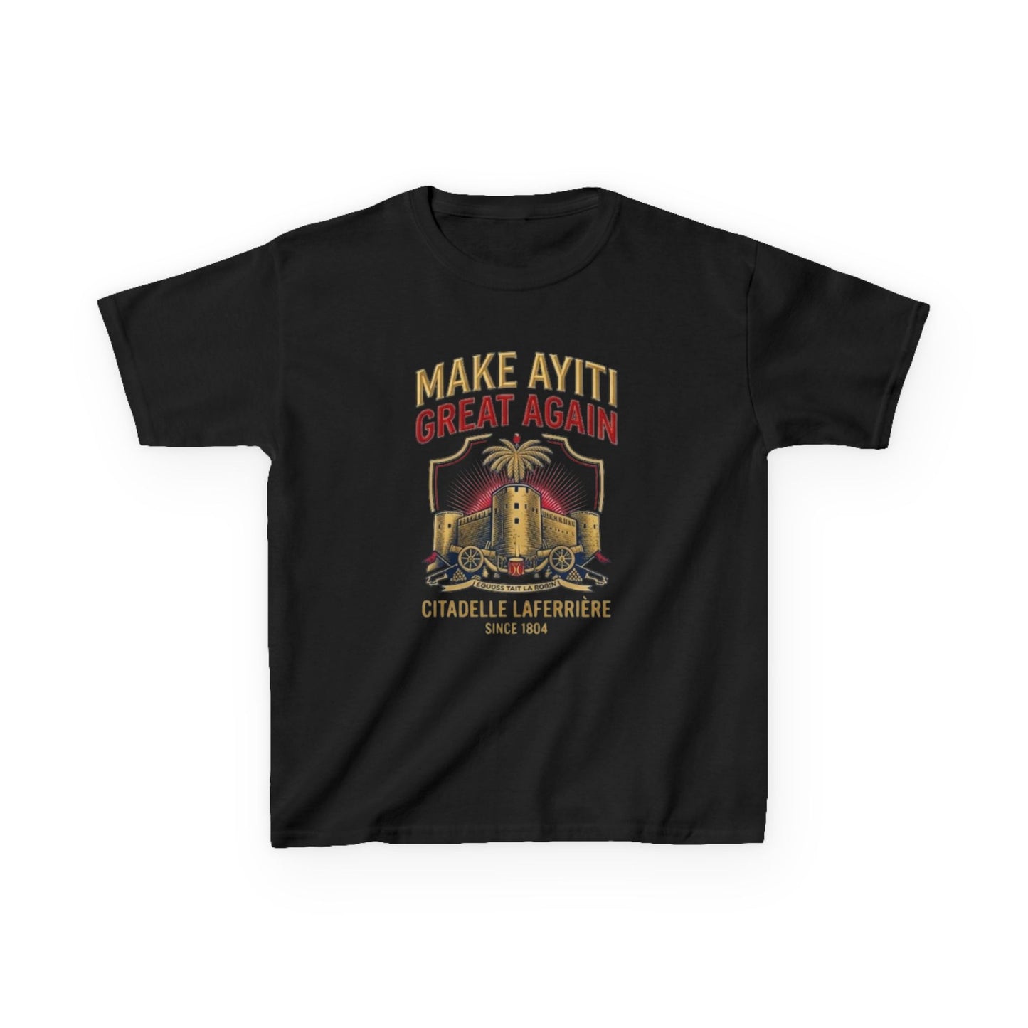 Make Ayiti Great Again kids T-Shirt | Citadelle Laferrière illustration