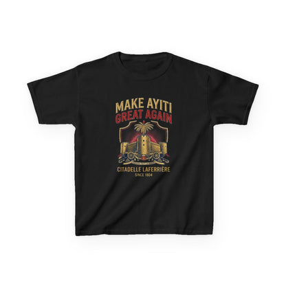 Make Ayiti Great Again kids T-Shirt | Citadelle Laferrière illustration