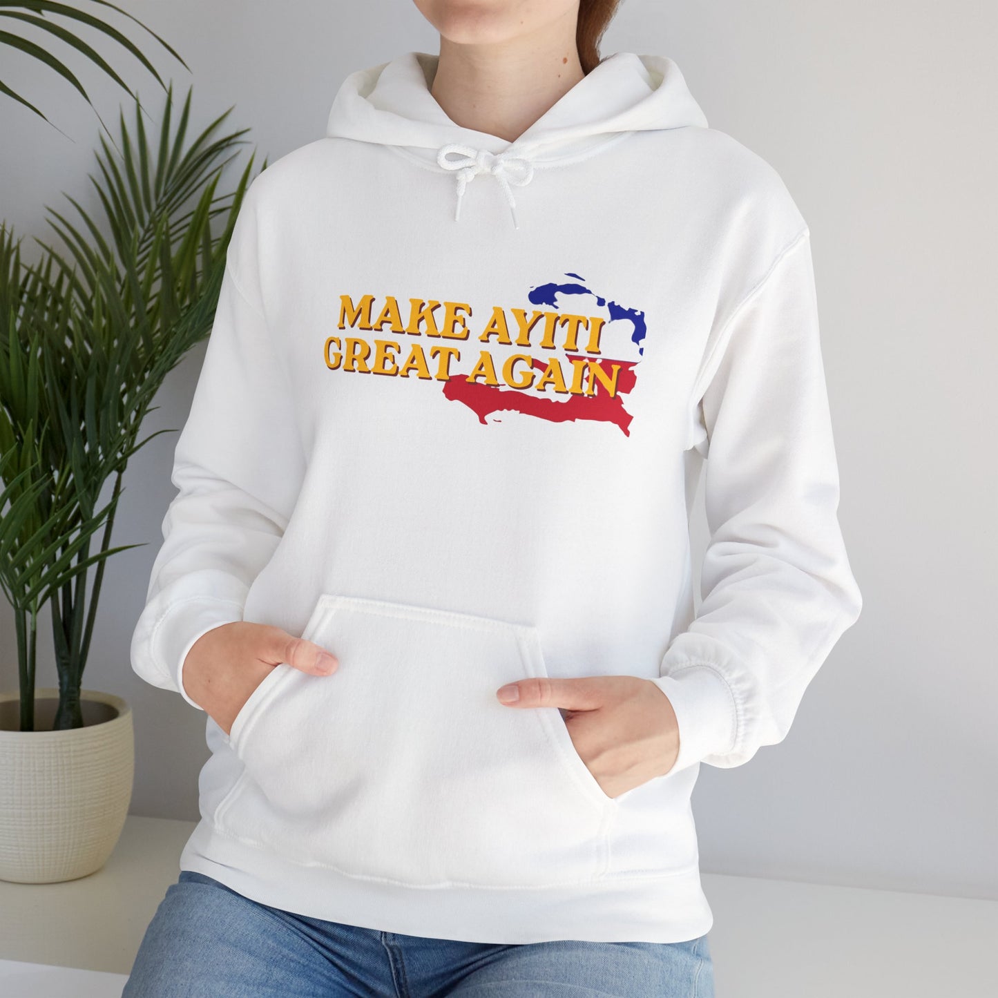 Hoodie - Make Ayiti Great Again / Neg Lakay Haitian Pride Pullover
