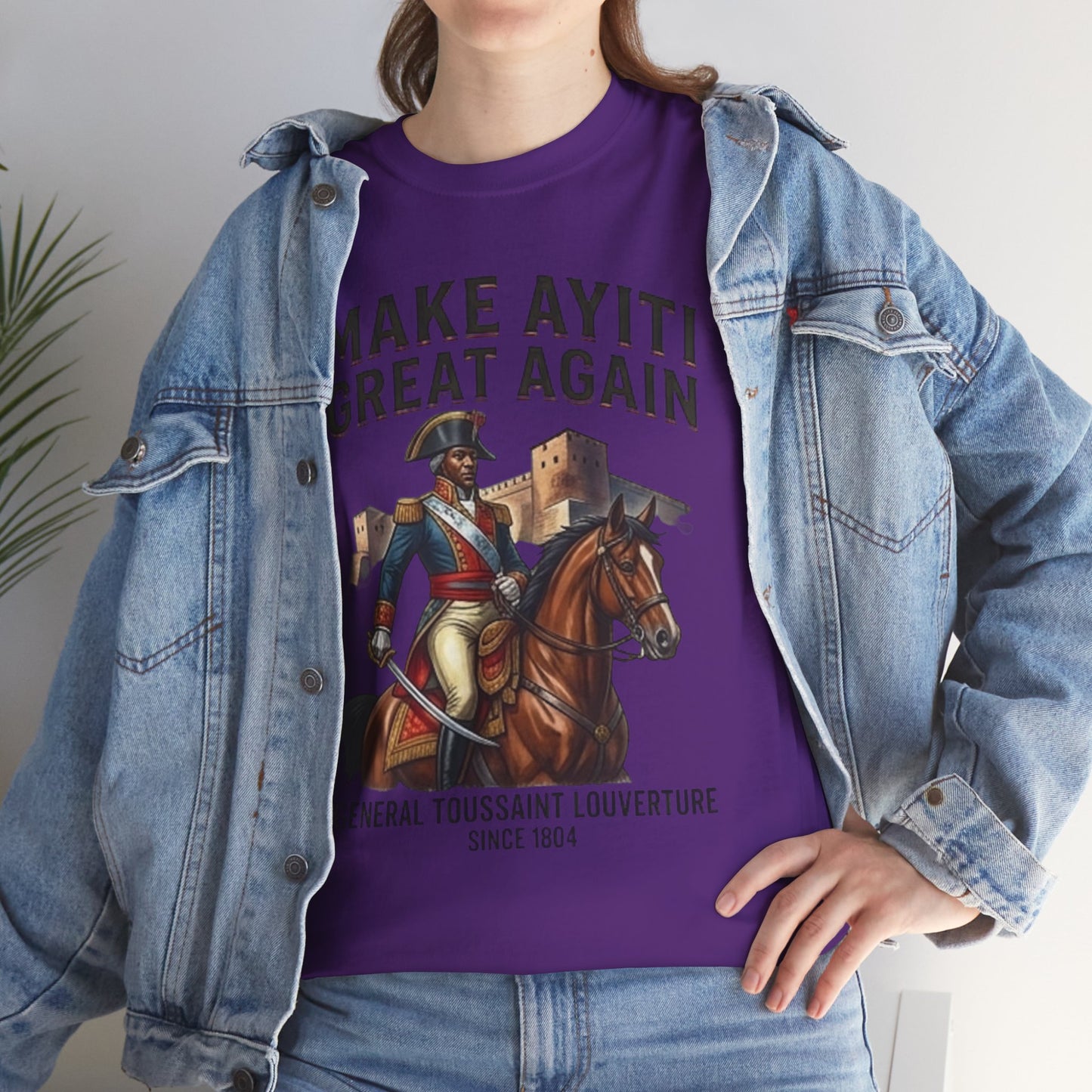 Make Ayiti Great Again T-Shirt | Toussaint Louverture Horse Illustration