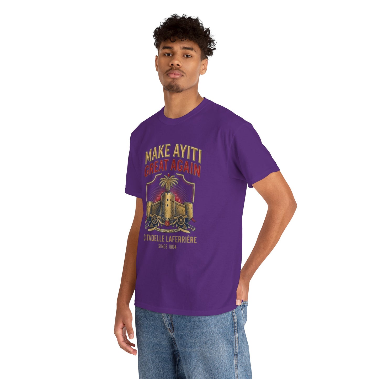 Make Ayiti Great Again T-Shirt | Citadelle Laferrière Haiti design