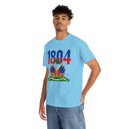 1804 Haitian Coat of Arms Tee | Neg Lakay Portrait Tee, Haitian Heritage Shirt