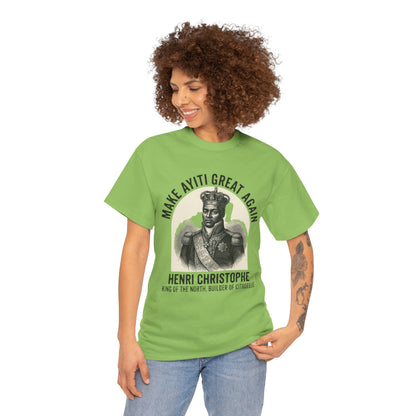 Henri Christophe portrait Make Ayiti Great Again T-Shirt | Haitian history tee