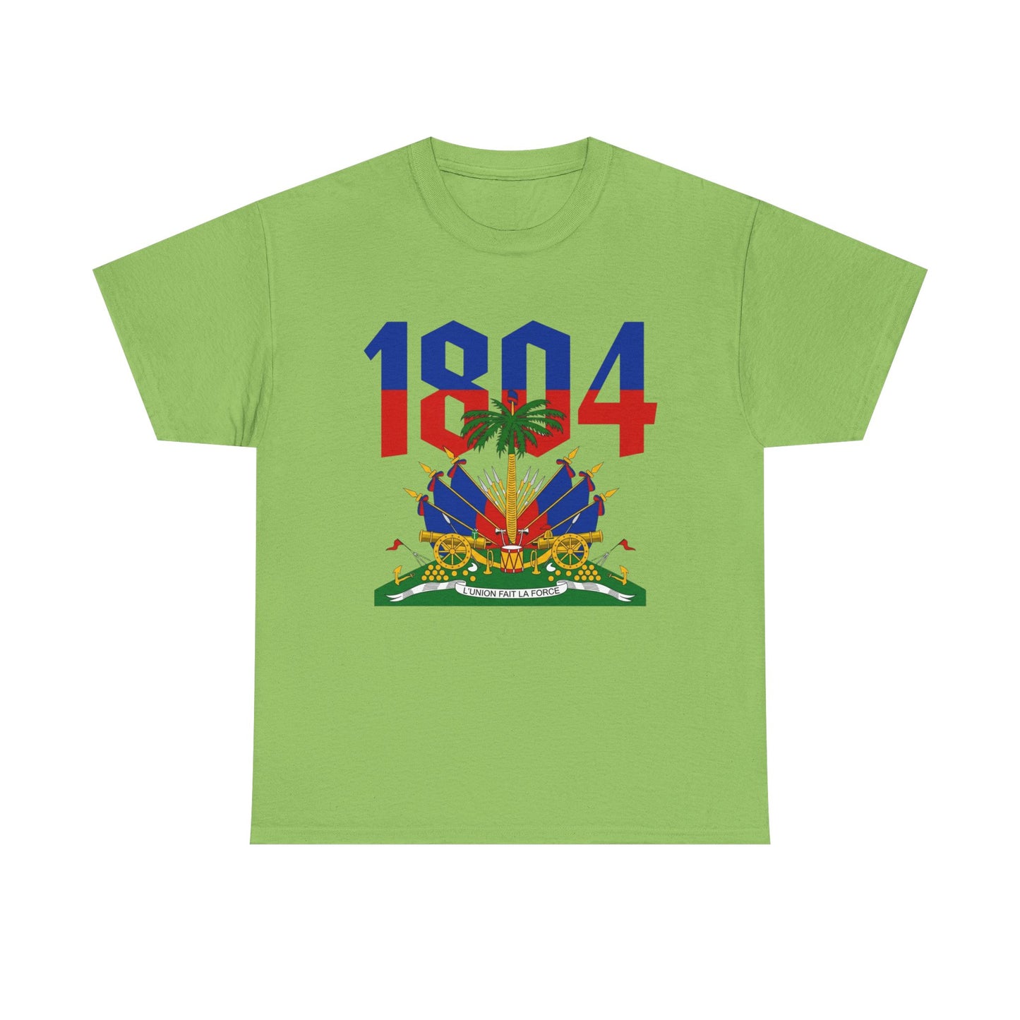 1804 Haitian Coat of Arms Tee | Neg Lakay Portrait Tee, Haitian Heritage Shirt