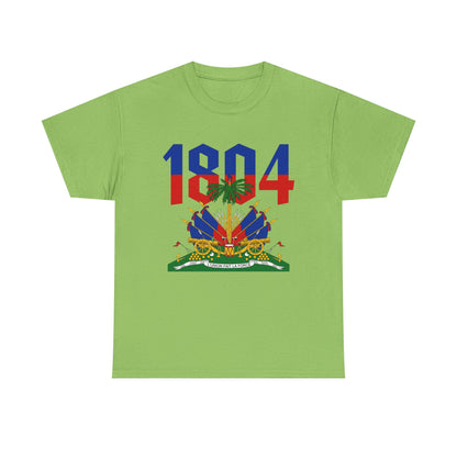 1804 Haitian Coat of Arms Tee | Neg Lakay Portrait Tee, Haitian Heritage Shirt