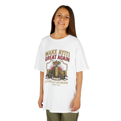 Make Ayiti Great Again kids T-Shirt | Citadelle Laferrière illustration