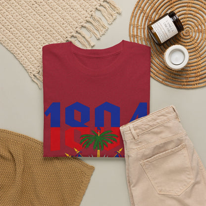 1804 Haitian Coat of Arms Tee | Neg Lakay Portrait Tee, Haitian Heritage Shirt