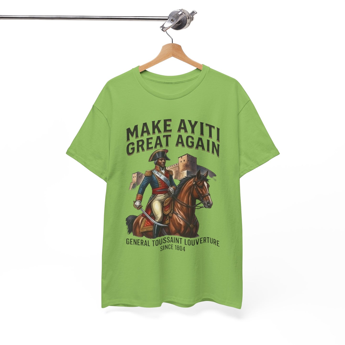 Make Ayiti Great Again T-Shirt | Toussaint Louverture Horse Illustration